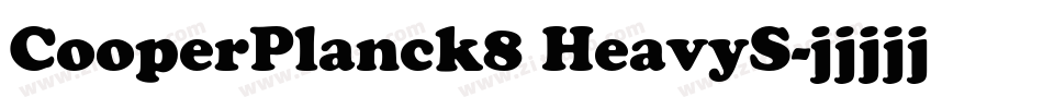 CooperPlanck8 HeavyS字体转换